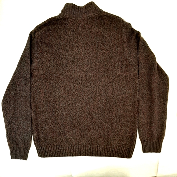 Marc Anthony NWT Heavy Knit Luxury 1/4 Zip Sweater – Burgundy – Size XL - Picture 5 of 6